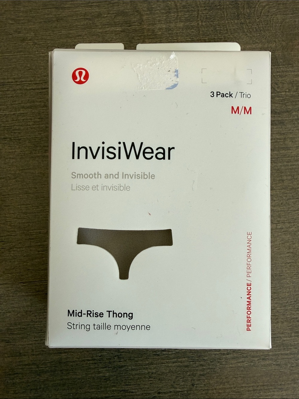 lululemon athletica InvisiWear Mid-Rise Thong 3-Pack